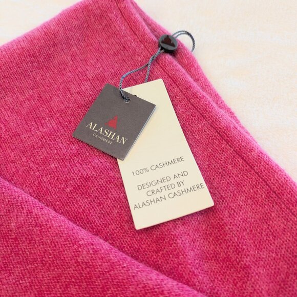 ALASHAN CASHMERE Nwt Dress Topper Bloom Pink Ultra Soft Luxurious Poncho Scarf - Picture 4 of 10